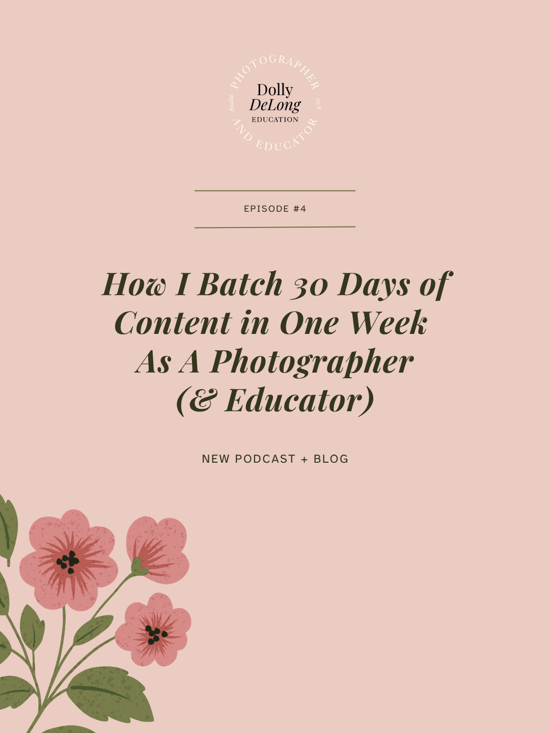 How I Batch 30 Days of Content in One Week As A Photographer (& Educator) A Wordpress blog image