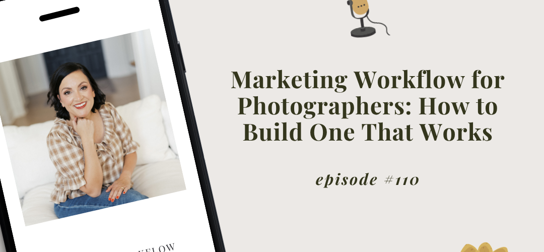 wordpress blog image that states Marketing Workflow for Photographers: How to Build One That Works