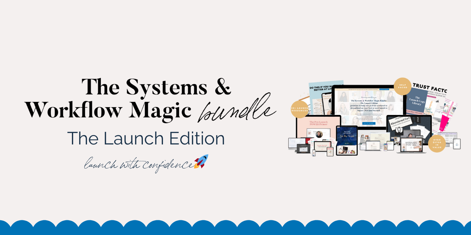 the_systems_and_workflow_magic_banner_text_talking_about_the_power_of_Launching_for_Your_business
