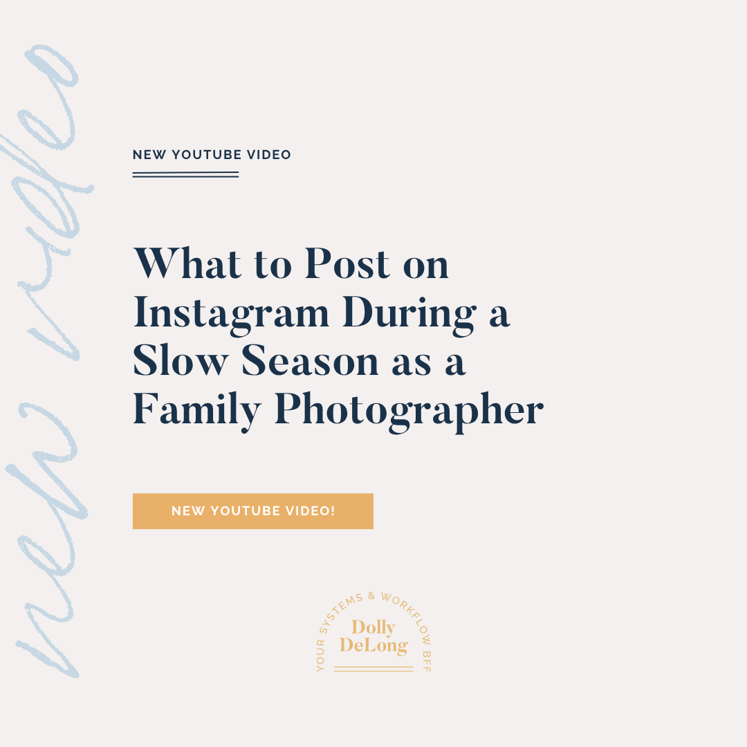 What to Post on Instagram During a Slow Season as a Family Photographer