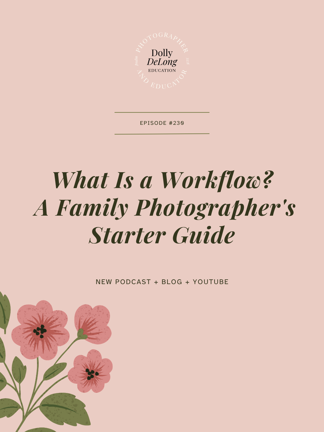 featured wordpress blog image that has text that reads What Is a Workflow? A Family Photographer's Starter Guide