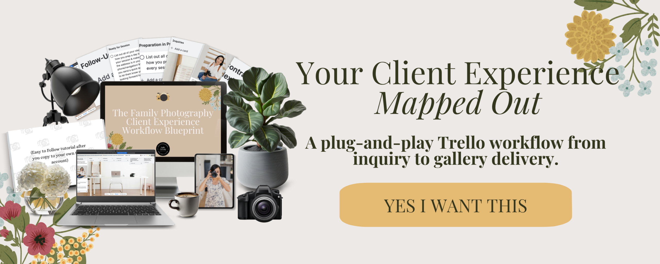 the family photographer's client experience workflow blueprint a wordpress banner
